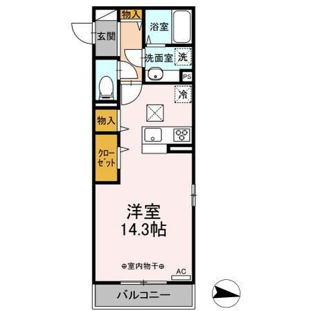 サントリーニ（高崎市宮元町）の物件間取画像